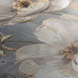 Floral 176 Canvas Art 18" x 24" / 45 x 60 cm / Black