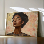 Portrait 176 Canvas Art 60 x 40 cm / Black