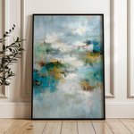Abstract 1760 Canvas Art 18" x 24" / 45 x 60 cm / Black