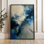 Abstract 1763 Canvas Art 18" x 24" / 45 x 60 cm / Black