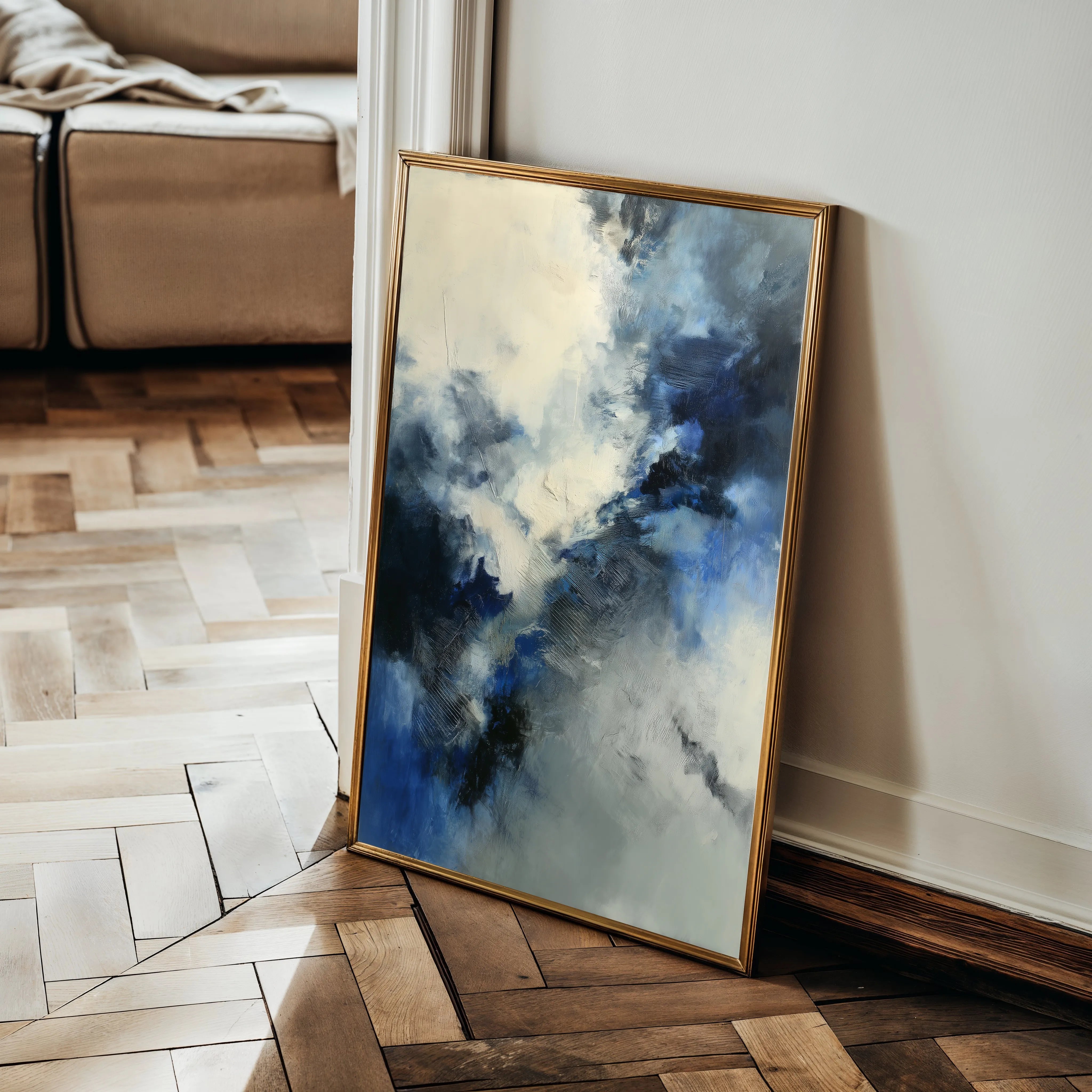 Abstract 1763 Canvas Art 18" x 24" / 45 x 60 cm / Black