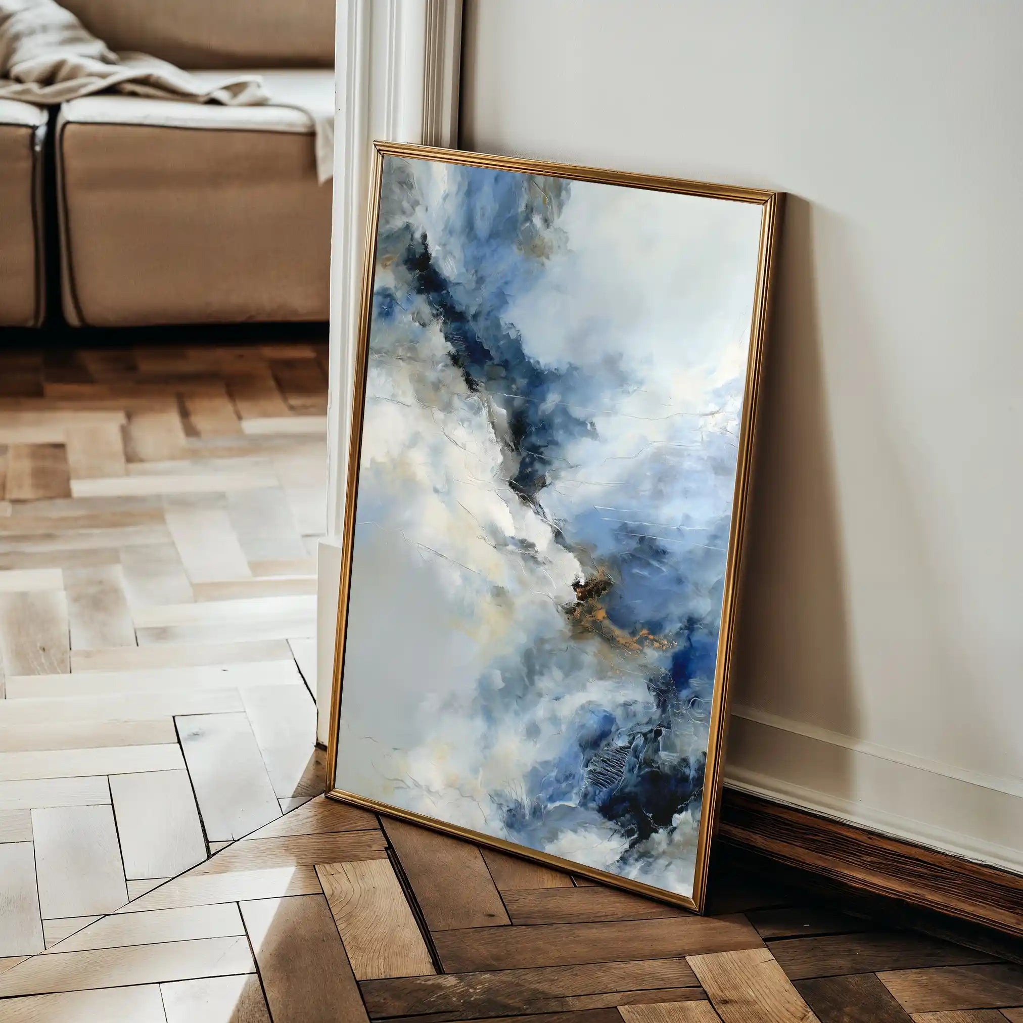Abstract 1764 Canvas Art 60 x 40 cm / Black