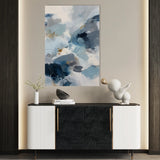 Abstract 1765 Canvas Art 18" x 24" / 45 x 60 cm / Black