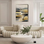 Abstract 1766 Canvas Art 18" x 24" / 45 x 60 cm / Black