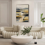 Abstract 1766 Canvas Art 18" x 24" / 45 x 60 cm / Black