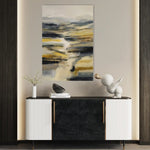 Abstract 1766 Canvas Art 18" x 24" / 45 x 60 cm / Black