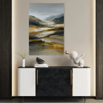 Abstract 1767 Canvas Art 18" x 24" / 45 x 60 cm / Black