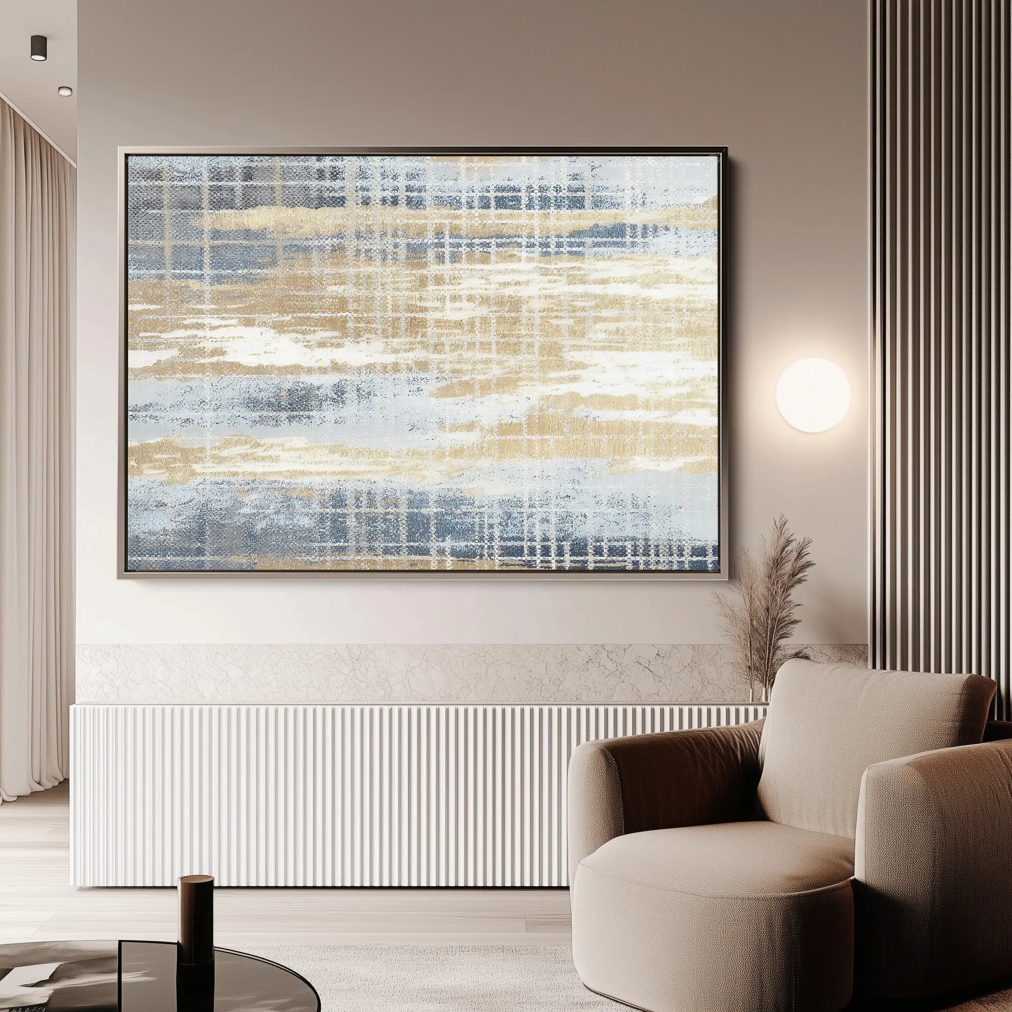 Abstract 177 Canvas Art 18" x 24" / 45 x 60 cm / Black