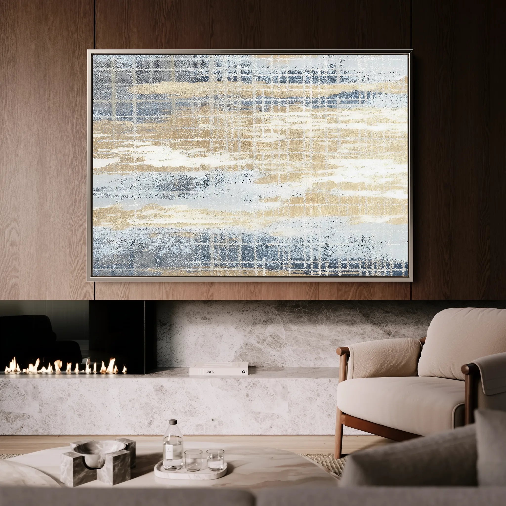 Abstract 177 Canvas Art 18" x 24" / 45 x 60 cm / Black