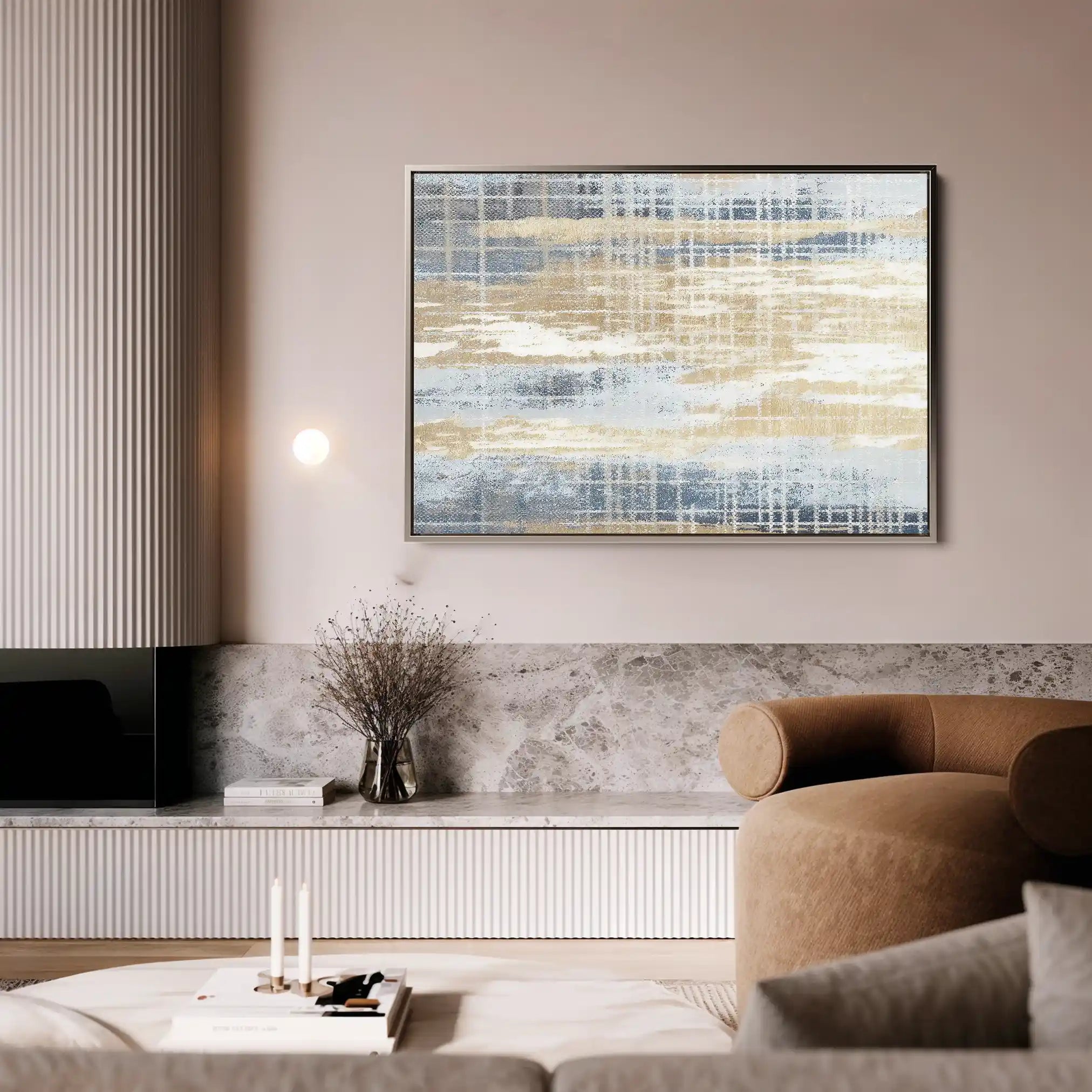 Abstract 177 Canvas Art 18" x 24" / 45 x 60 cm / Black