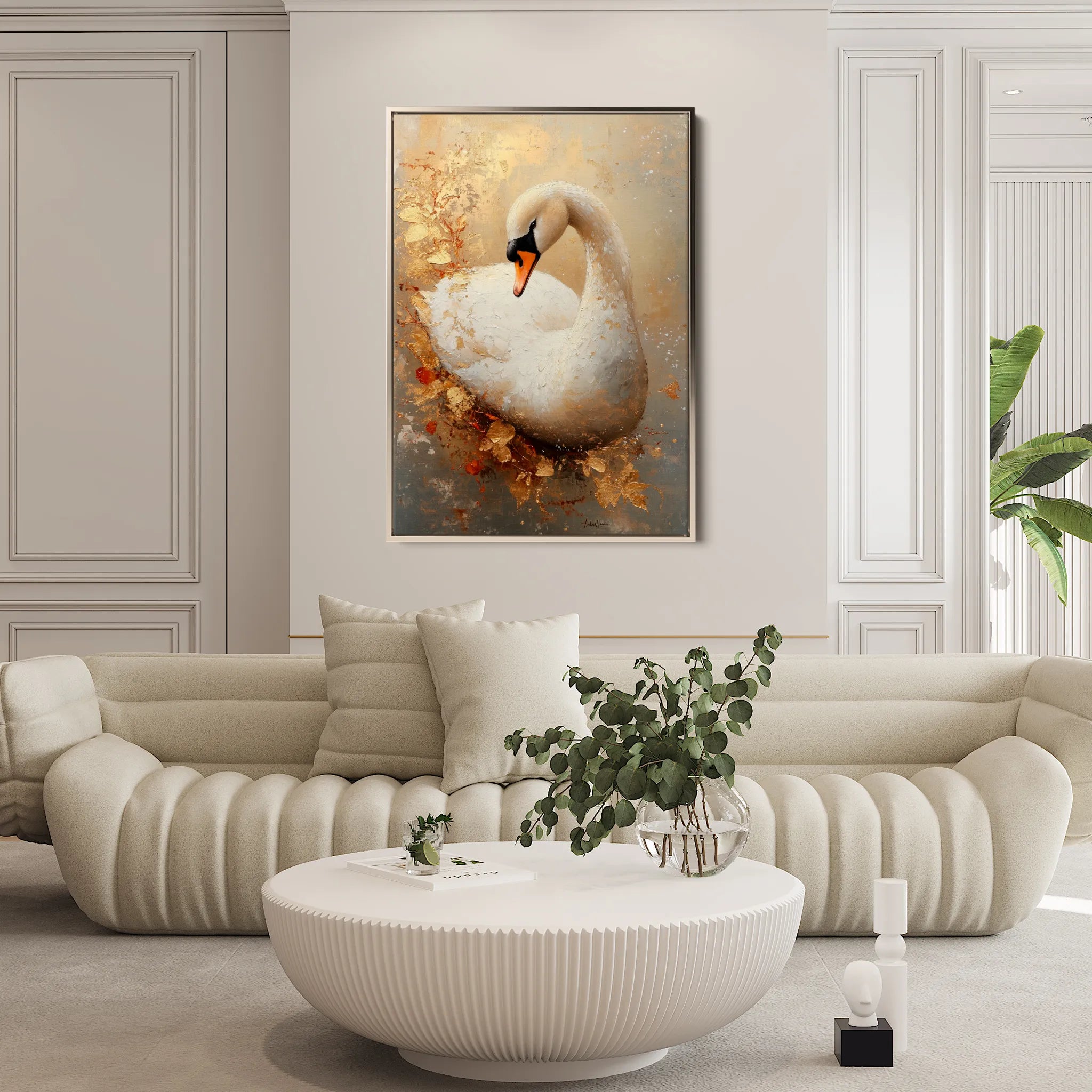 Animals 177 Canvas Art 18" x 24" / 45 x 60 cm / Black