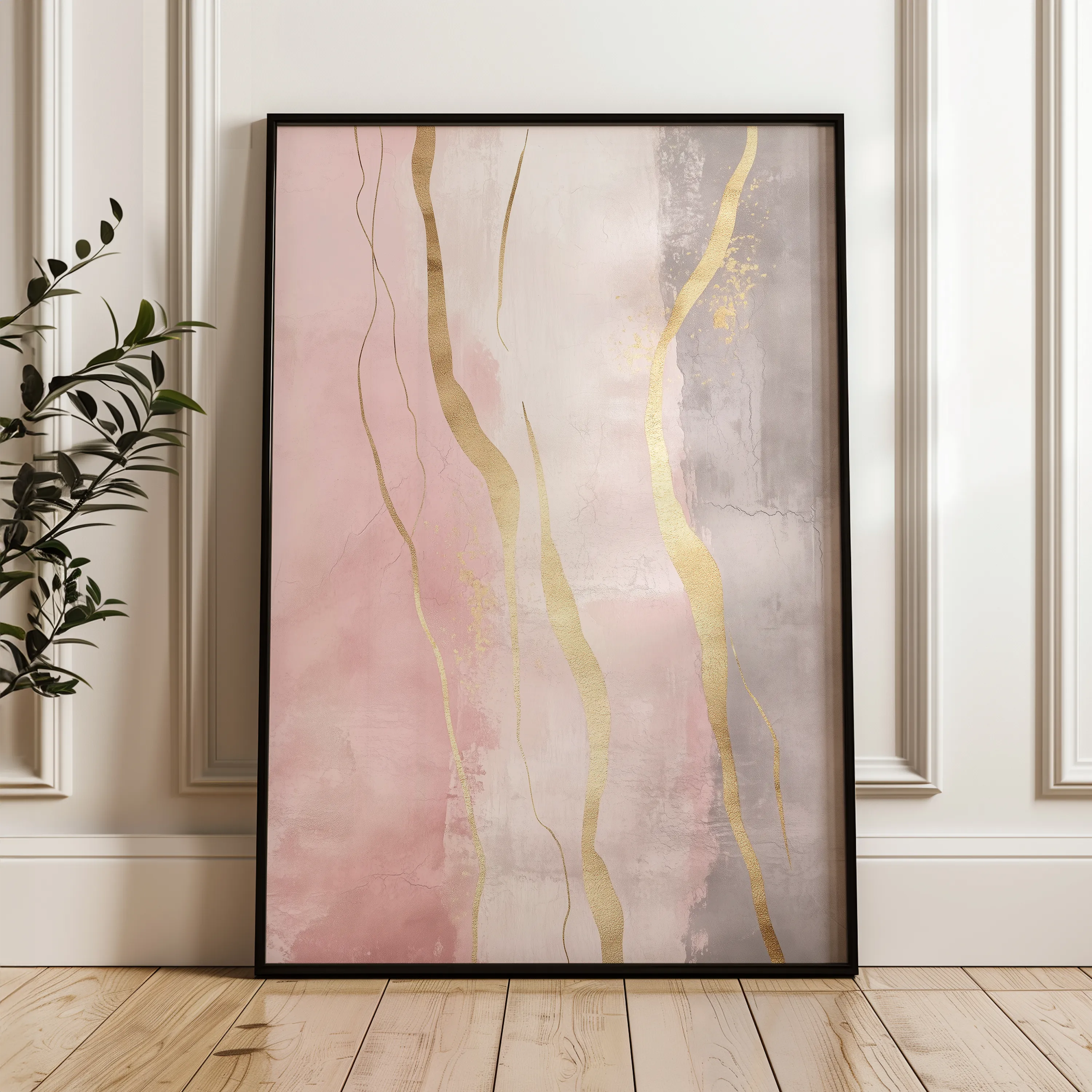 Boho 177 Canvas Art 18" x 24" / 45 x 60 cm / Black
