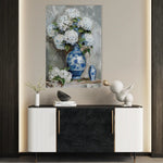 Floral 177 Canvas Art 60 x 40 cm / Black