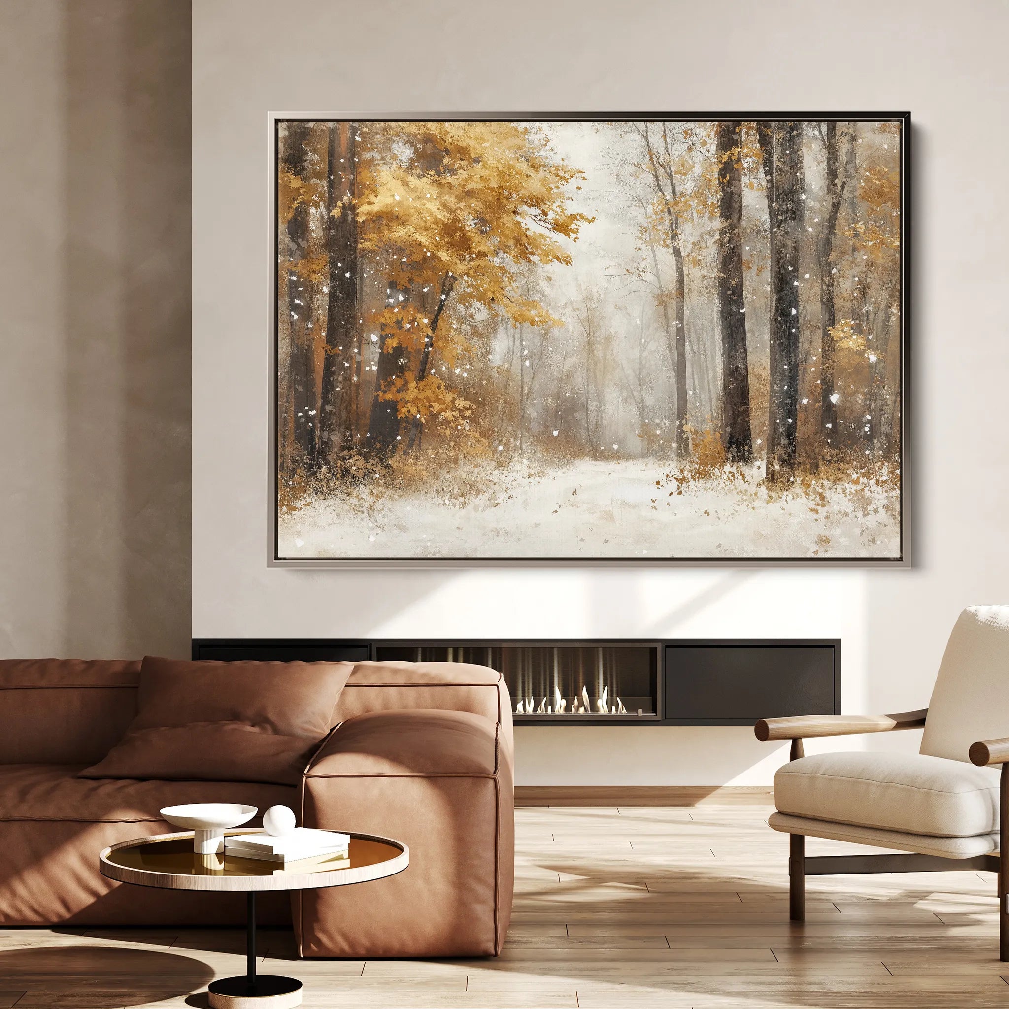 Landscape 177 Canvas Art 18" x 24" / 45 x 60 cm / Black