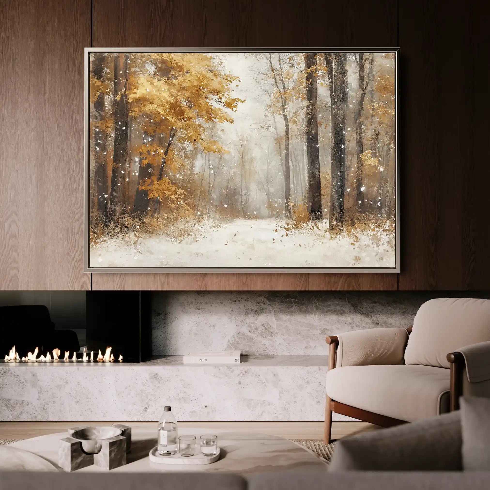 Landscape 177 Canvas Art 60 x 40 cm / Black
