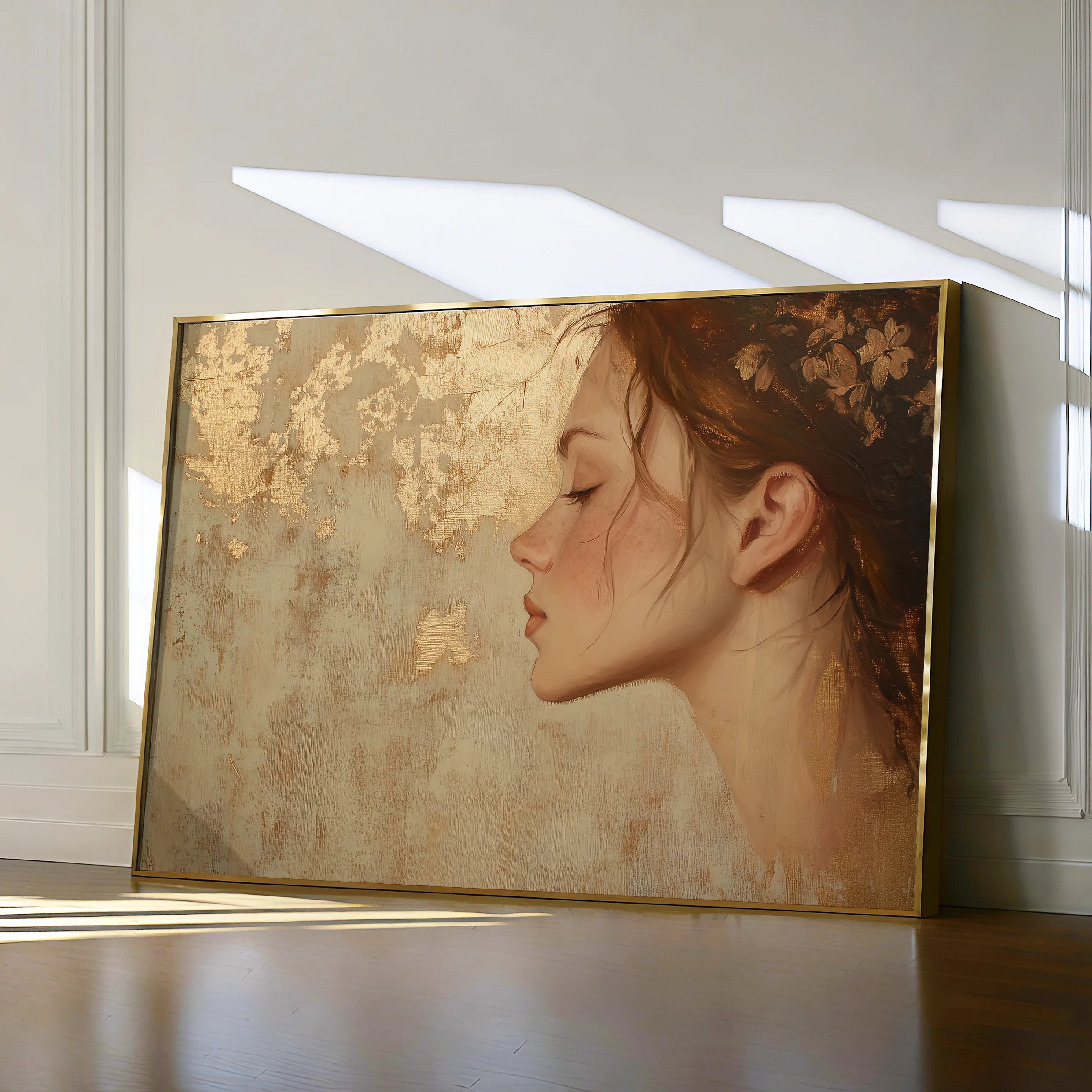 Portrait 177 Canvas Art 18" x 24" / 45 x 60 cm / Black