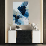 Abstract 1770 Canvas Art 18" x 24" / 45 x 60 cm / Black