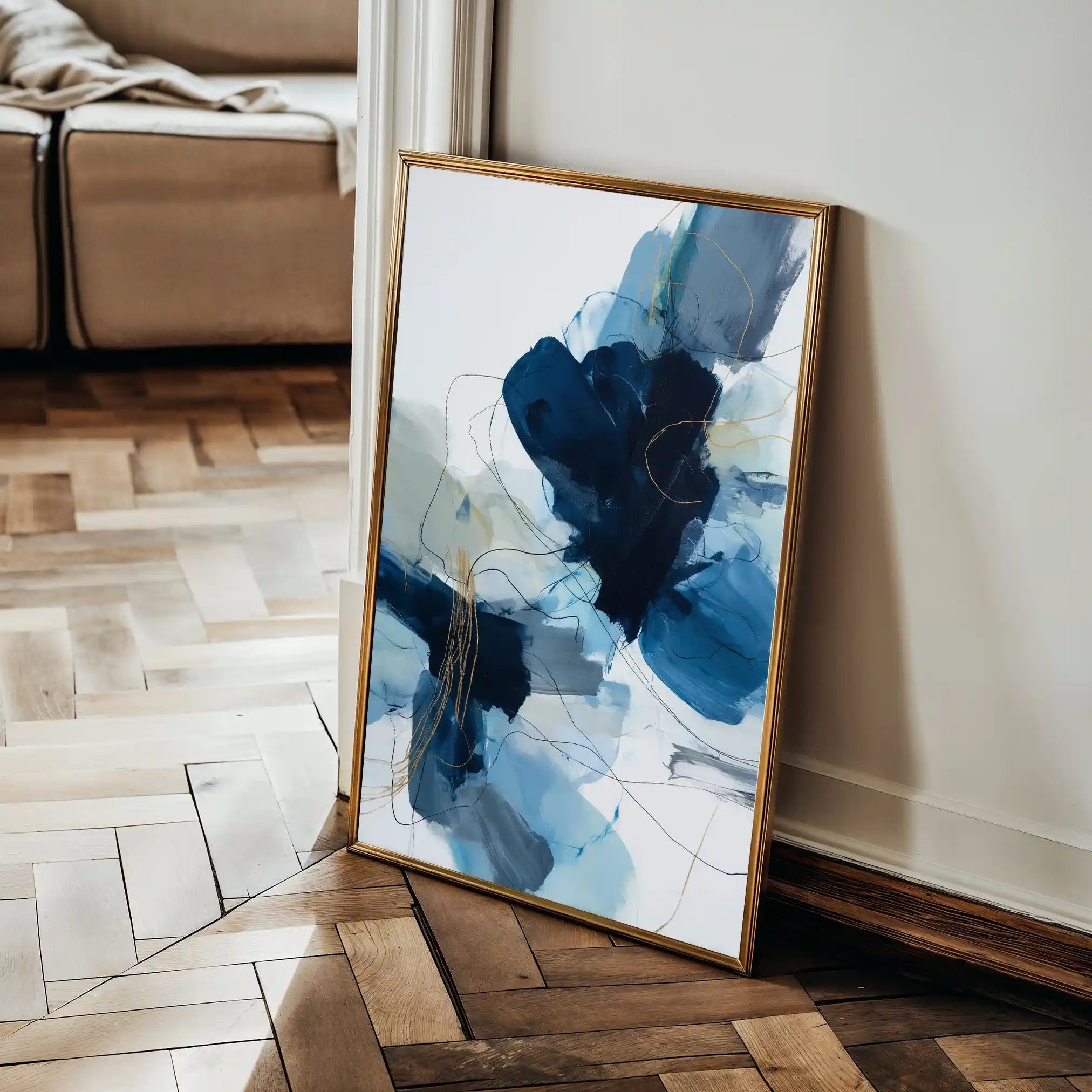Abstract 1770 Canvas Art 60 x 40 cm / Black