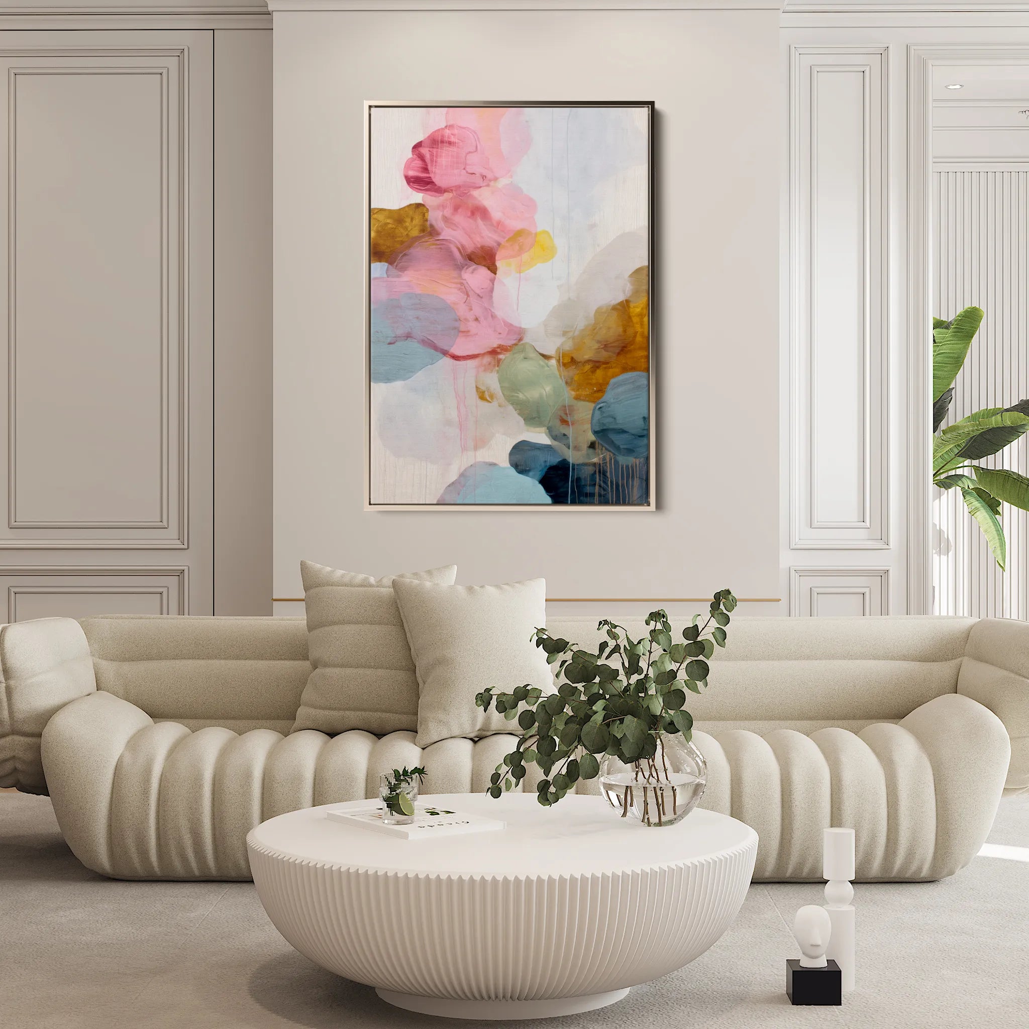 Abstract 1771 Canvas Art 18" x 24" / 45 x 60 cm / Black
