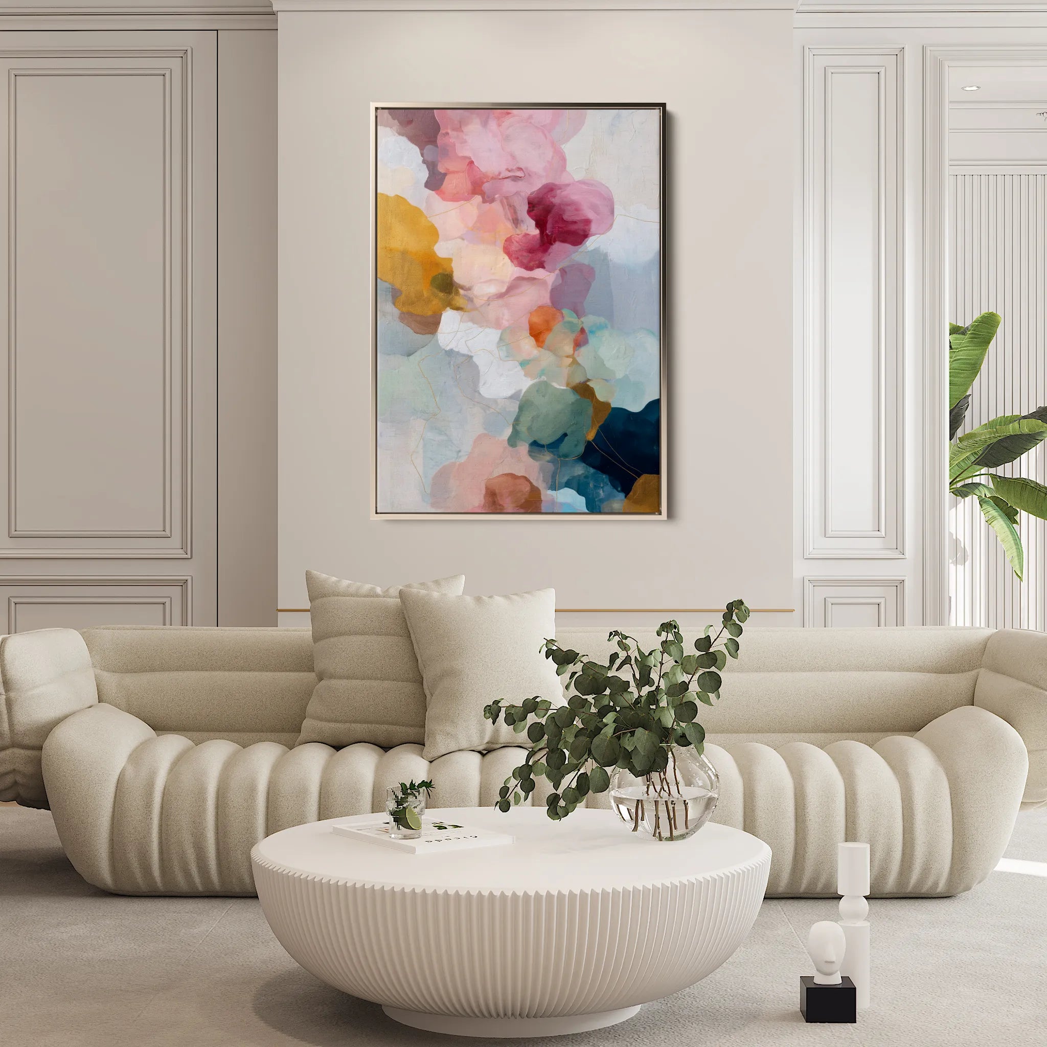 Abstract 1772 Canvas Art 18" x 24" / 45 x 60 cm / Black