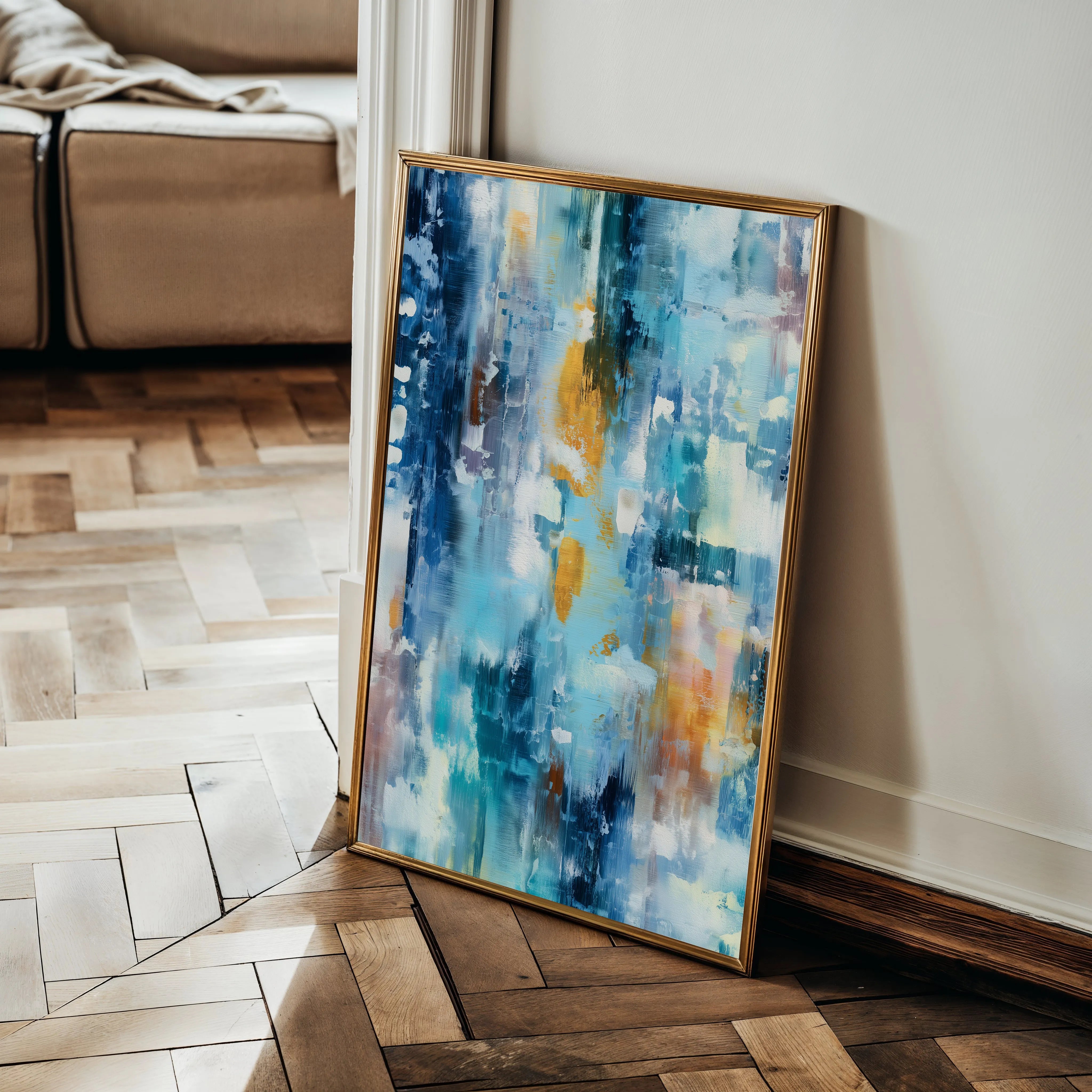 Abstract 1773 Canvas Art 18" x 24" / 45 x 60 cm / Black