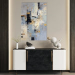 Abstract 1774 Canvas Art 18" x 24" / 45 x 60 cm / Black