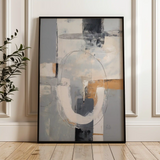 Abstract 1775 Canvas Art 18" x 24" / 45 x 60 cm / Black