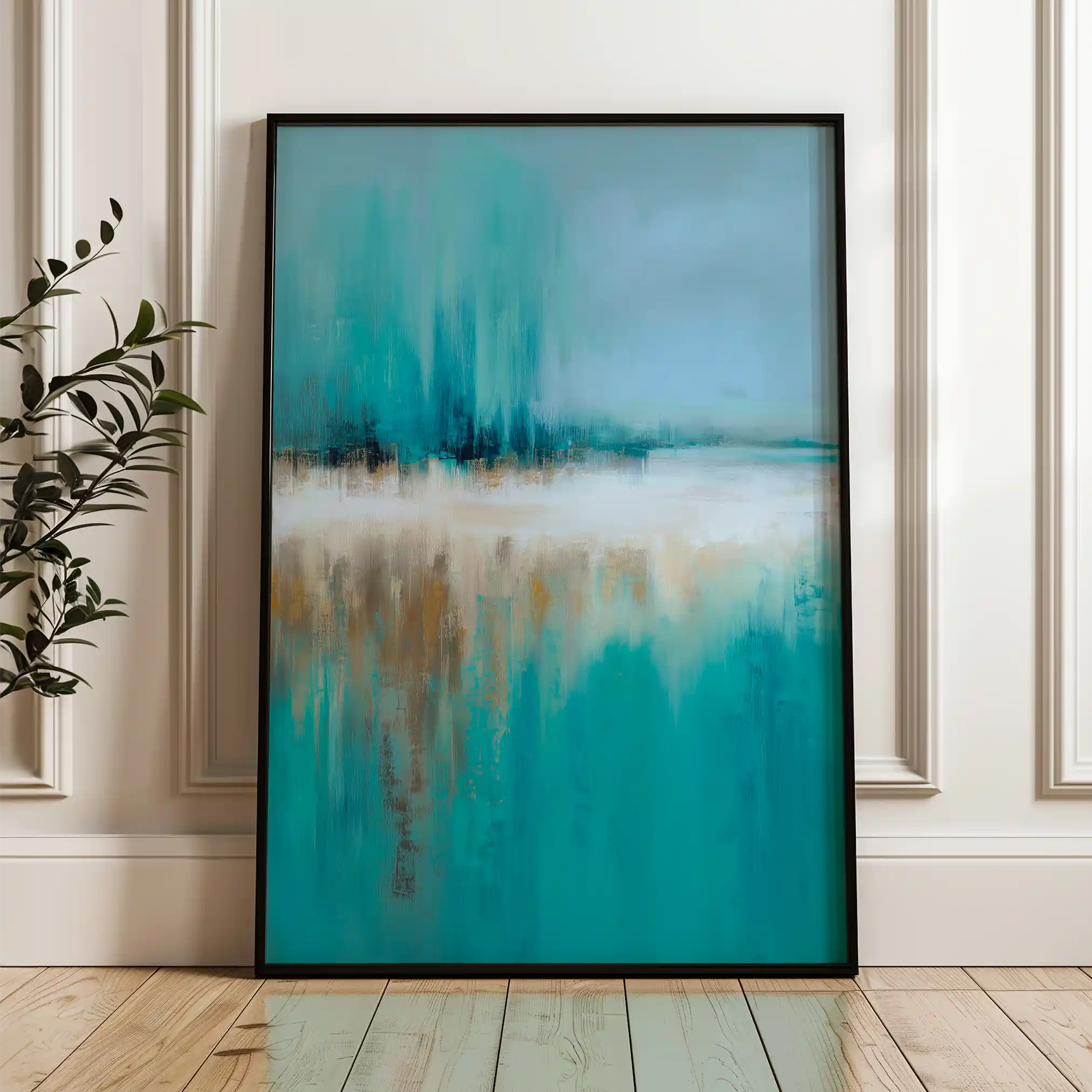 Abstract 1776 Canvas Art 60 x 40 cm / Black