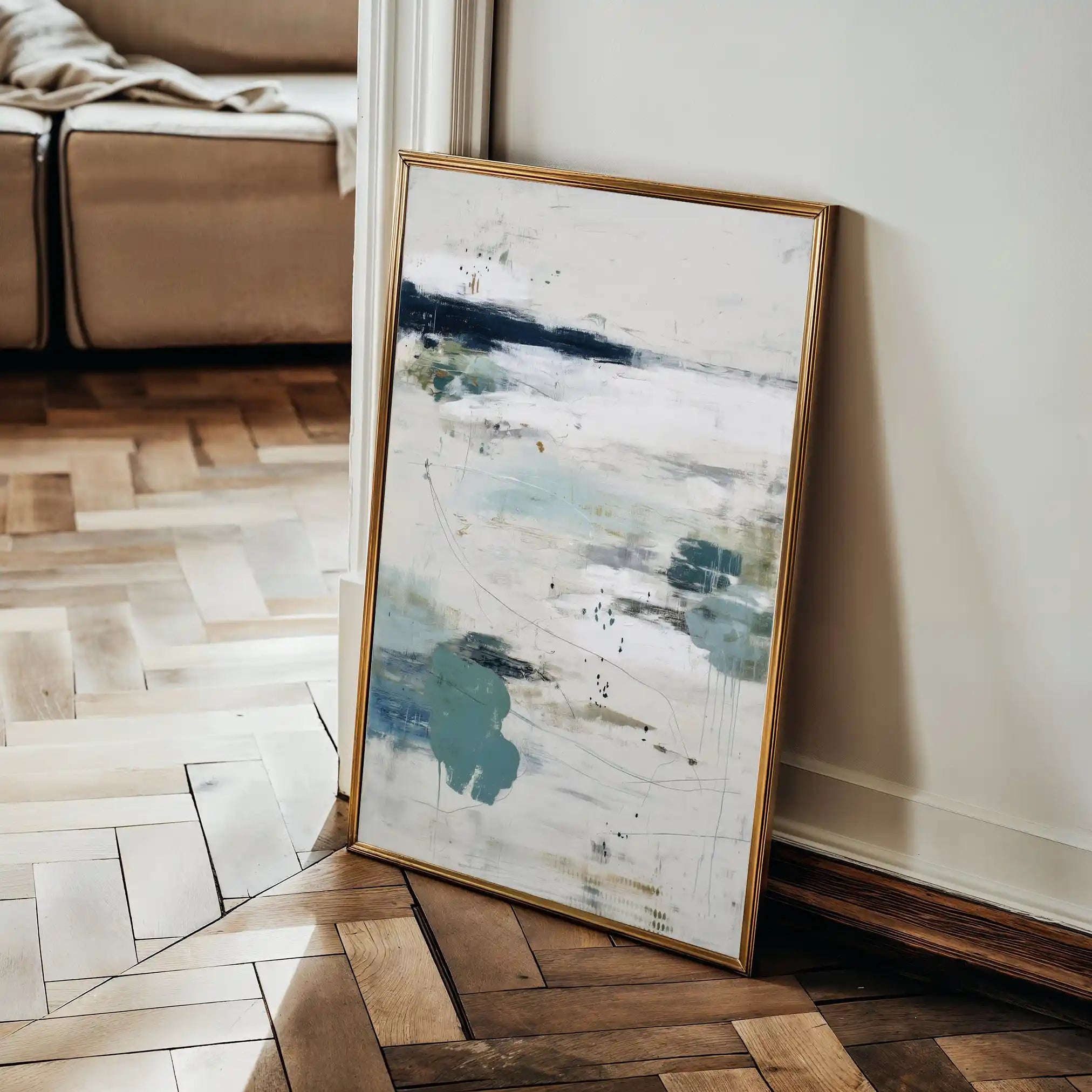 Abstract 1777 Canvas Art 60 x 40 cm / Black