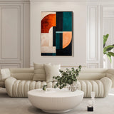 Abstract 1779 Canvas Art 18" x 24" / 45 x 60 cm / Black