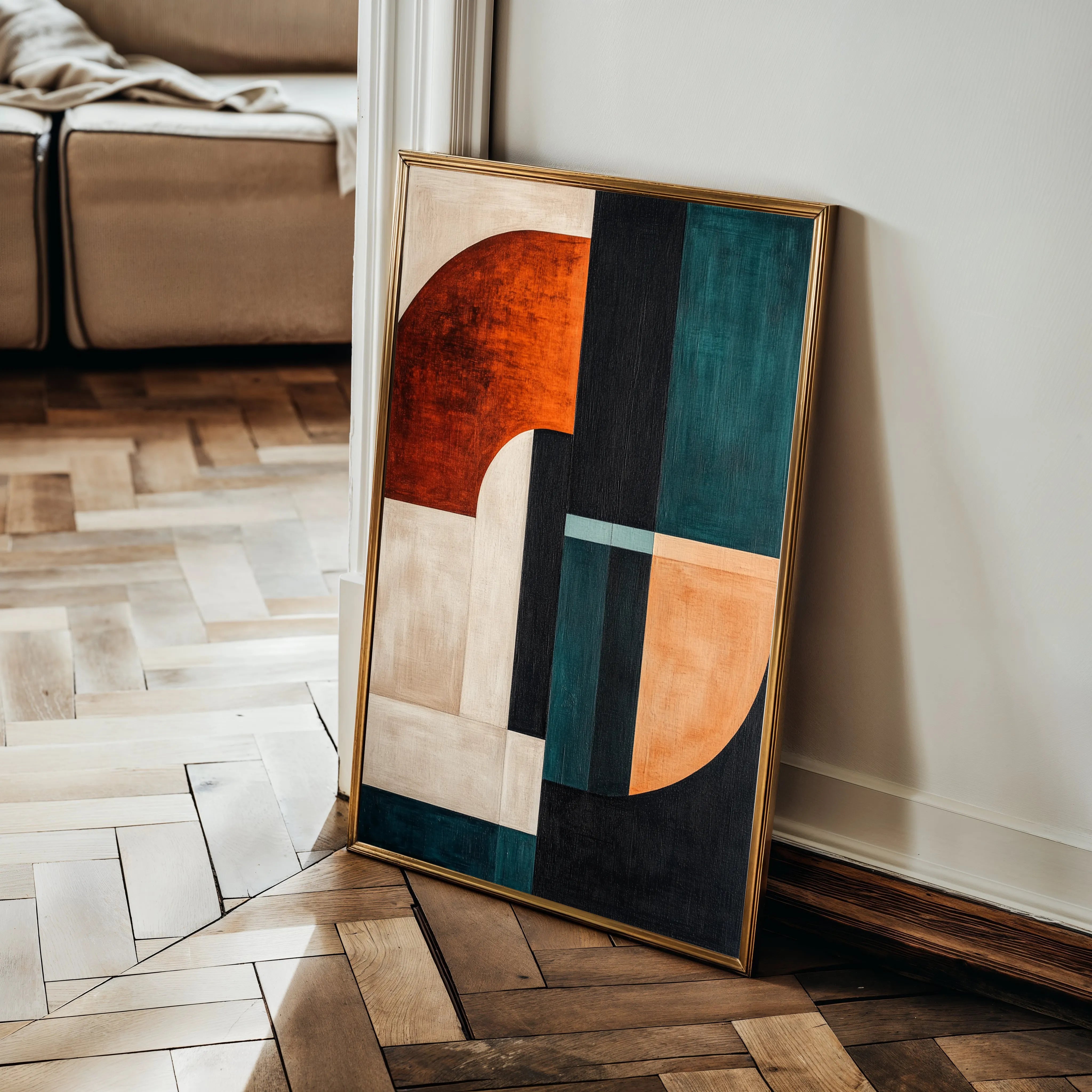Abstract 1779 Canvas Art 18" x 24" / 45 x 60 cm / Black