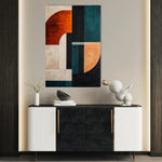 Abstract 1779 Canvas Art 18" x 24" / 45 x 60 cm / Black