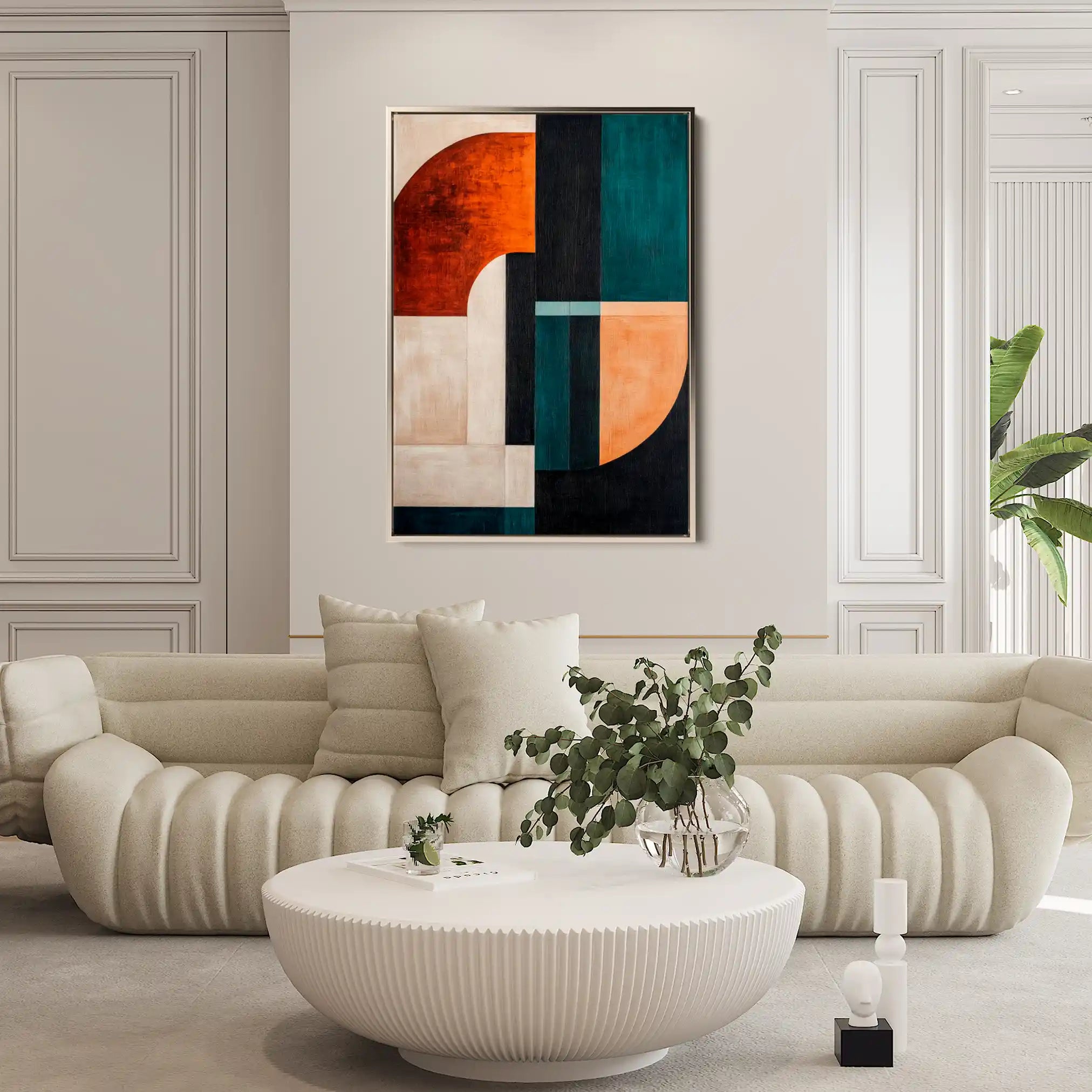 Abstract 1779 Canvas Art 60 x 40 cm / Black
