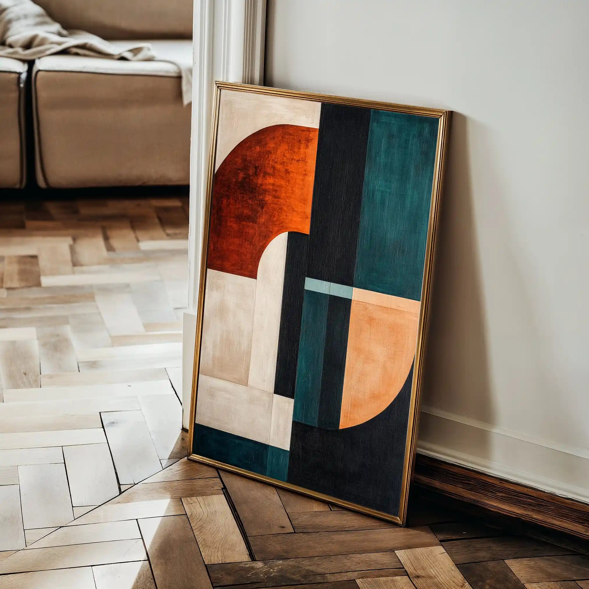 Abstract 1779 Canvas Art 60 x 40 cm / Black