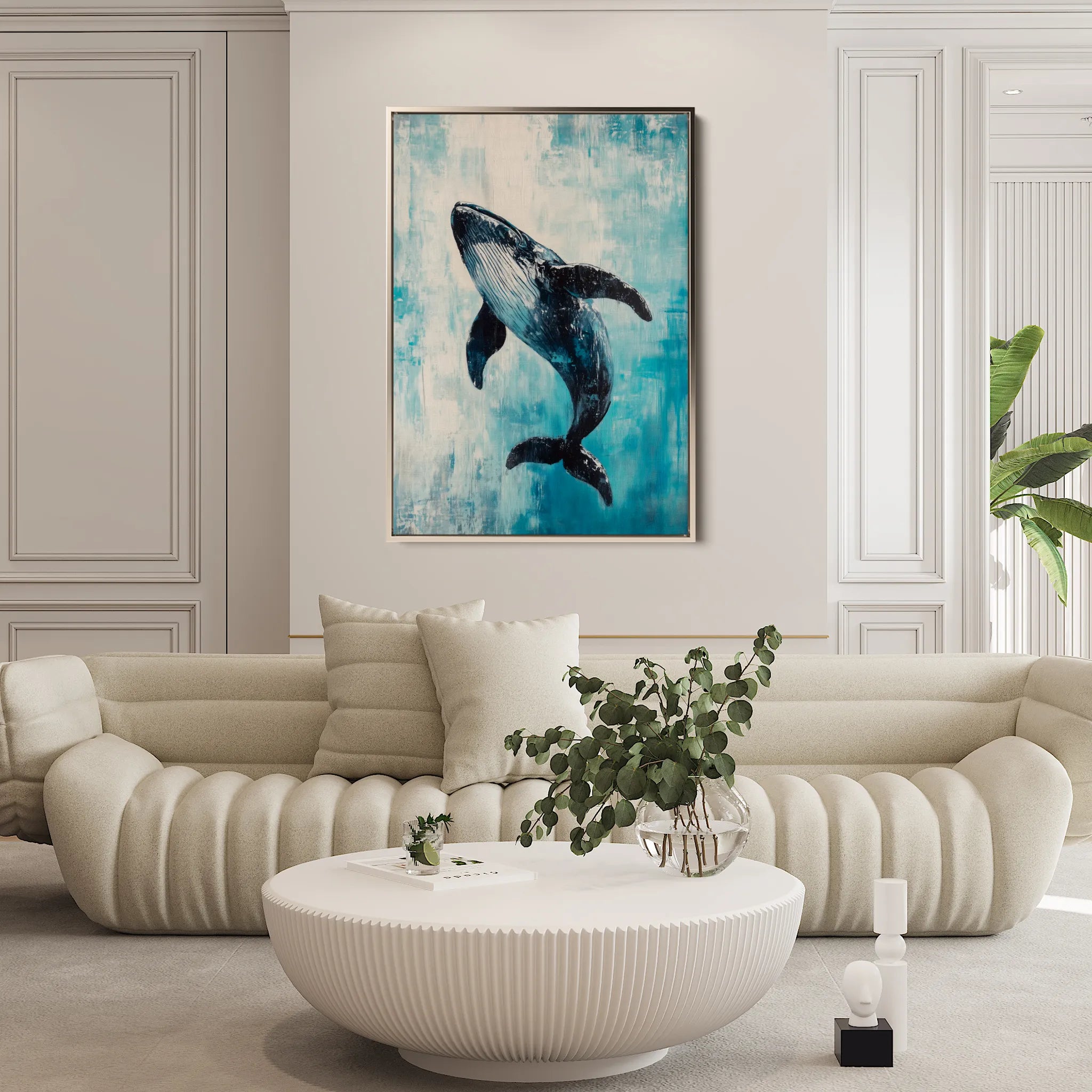 Animals 178 Canvas Art 18" x 24" / 45 x 60 cm / Black