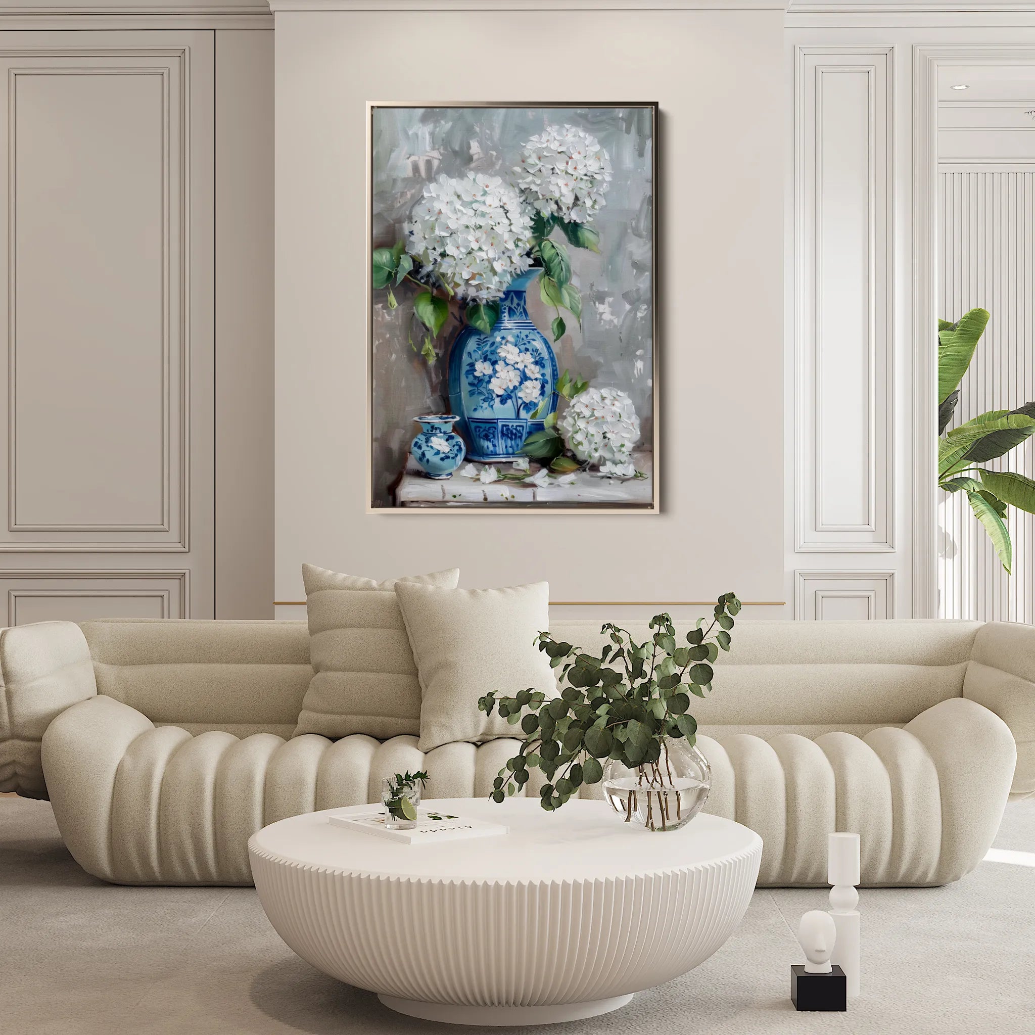 Floral 178 Canvas Art 18" x 24" / 45 x 60 cm / Black