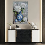 Floral 178 Canvas Art 18" x 24" / 45 x 60 cm / Black