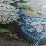 Floral 178 Canvas Art 18" x 24" / 45 x 60 cm / Black
