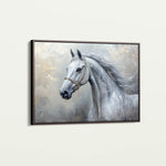 Horses 178 Canvas Art 18" x 24" / 45 x 60 cm / Black