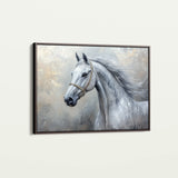 Horses 178 Canvas Art 18" x 24" / 45 x 60 cm / Black
