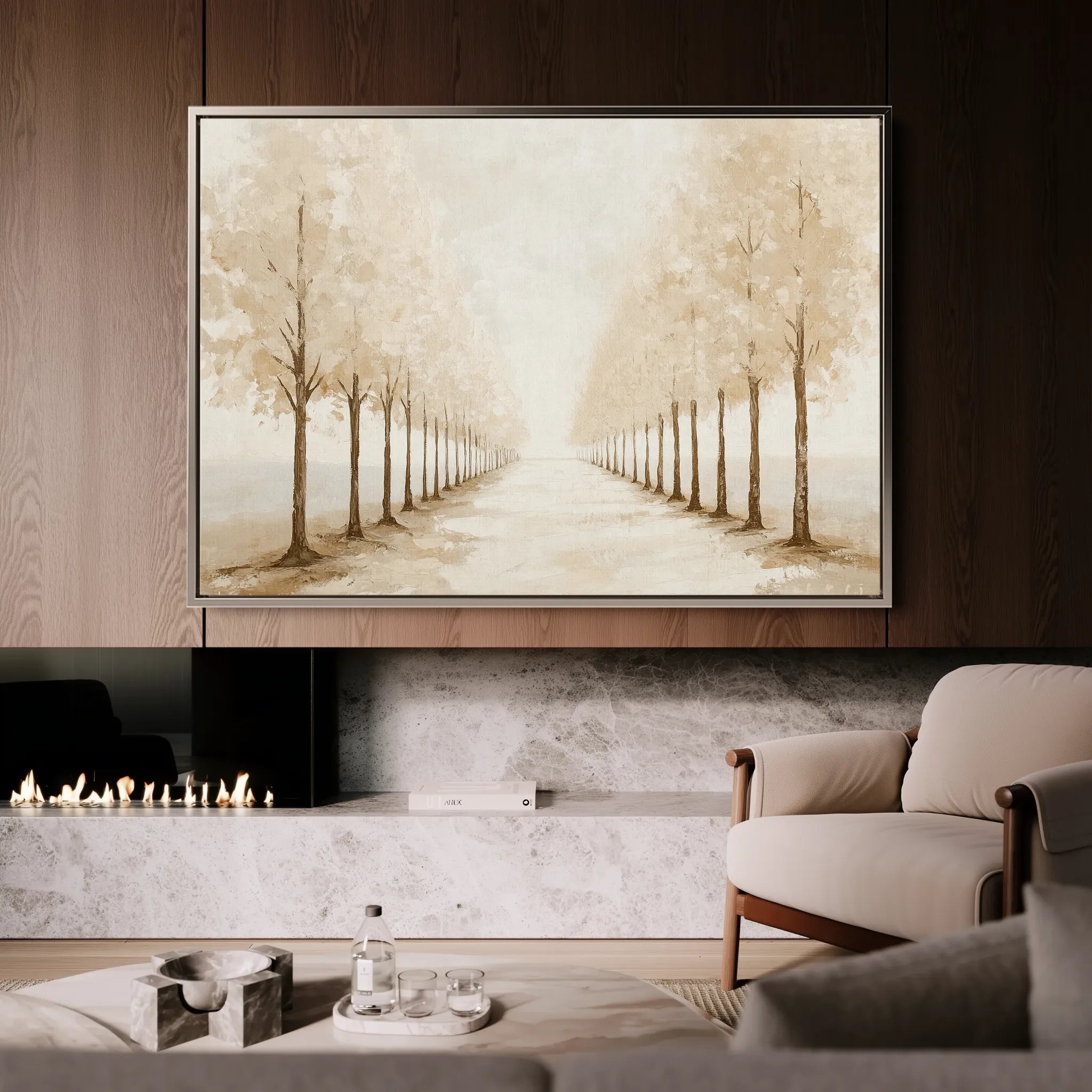 Landscape 178 Canvas Art 18" x 24" / 45 x 60 cm / Black