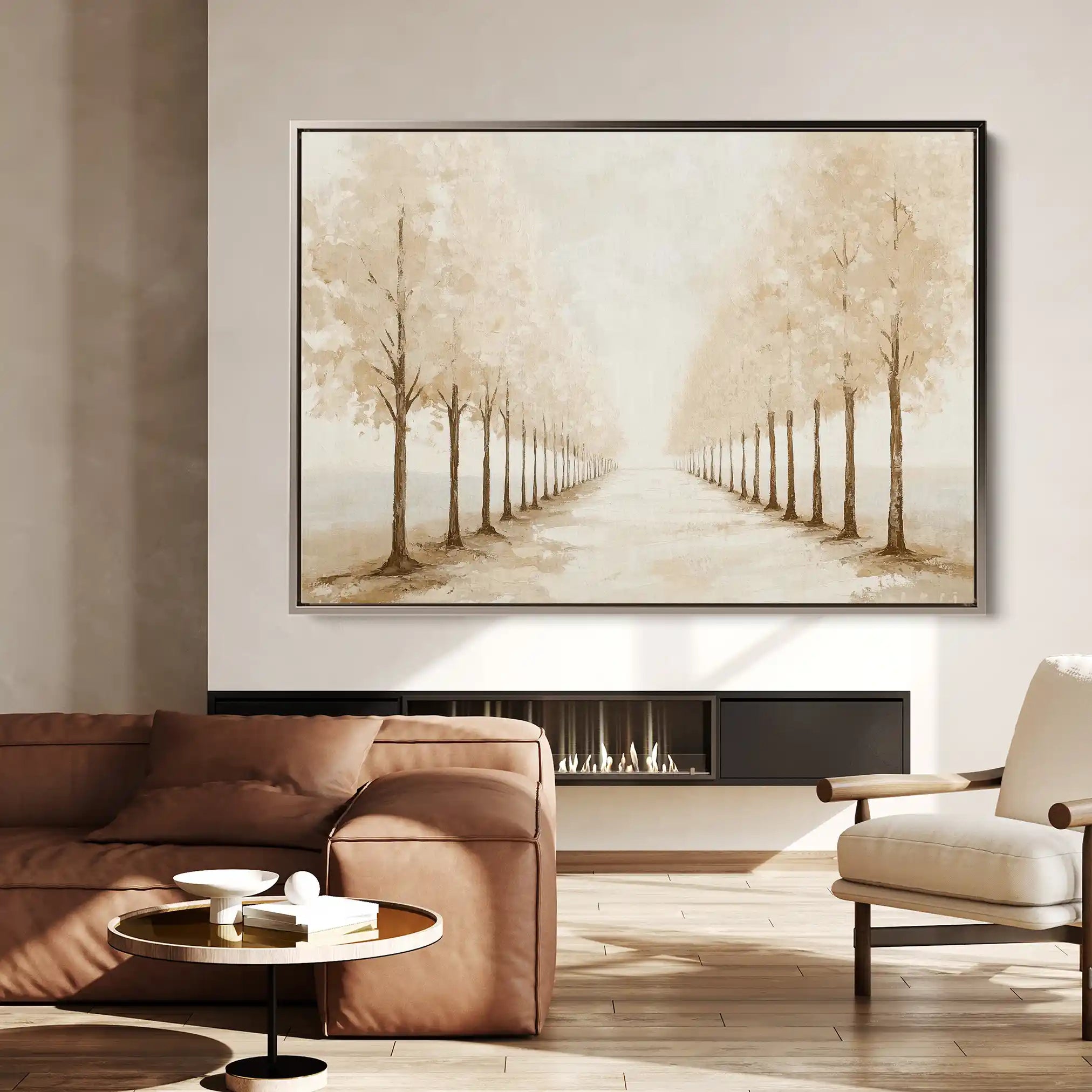 Landscape 178 Canvas Art 60 x 40 cm / Black