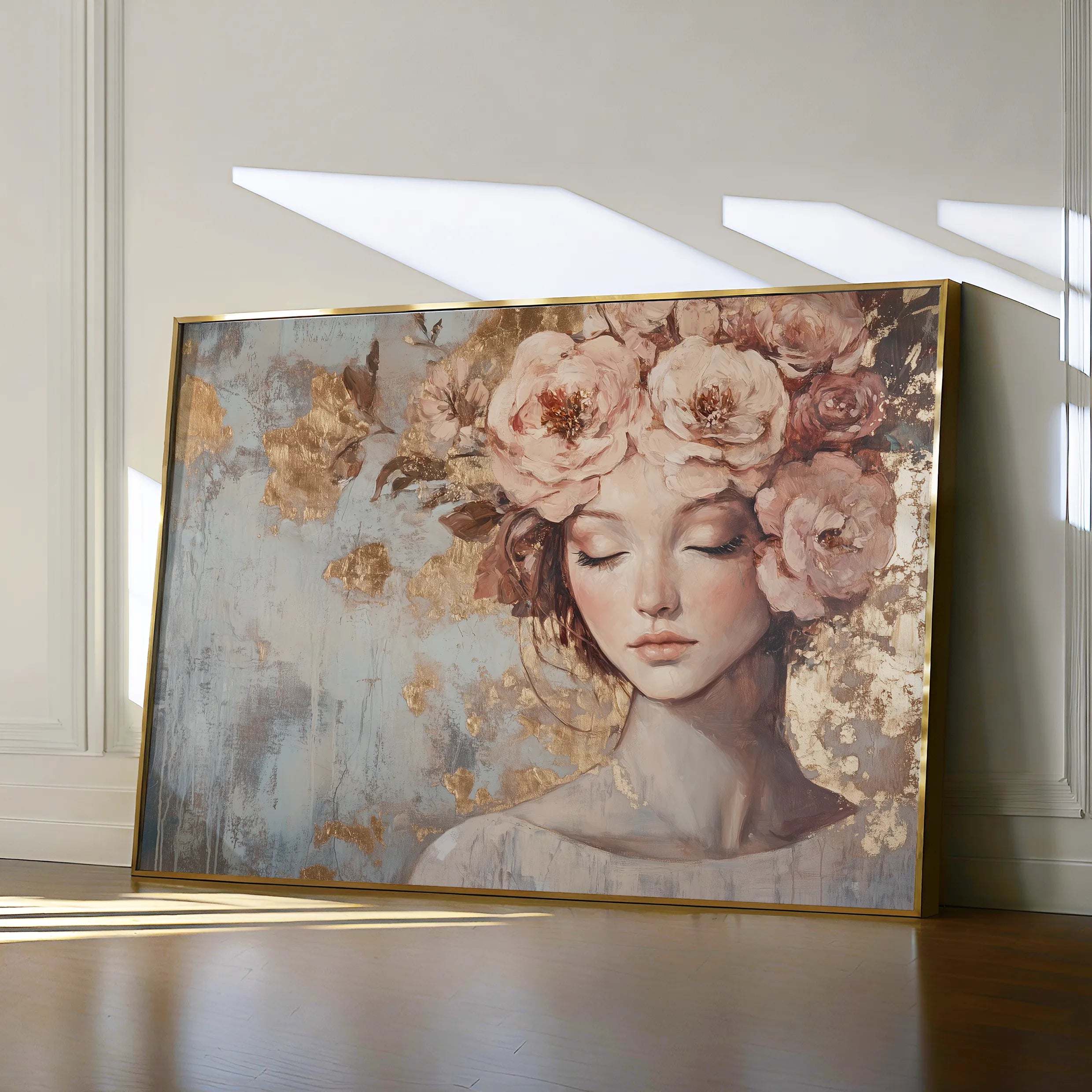 Portrait 178 Canvas Art 18" x 24" / 45 x 60 cm / Black