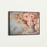 Portrait 178 Canvas Art 18" x 24" / 45 x 60 cm / Black