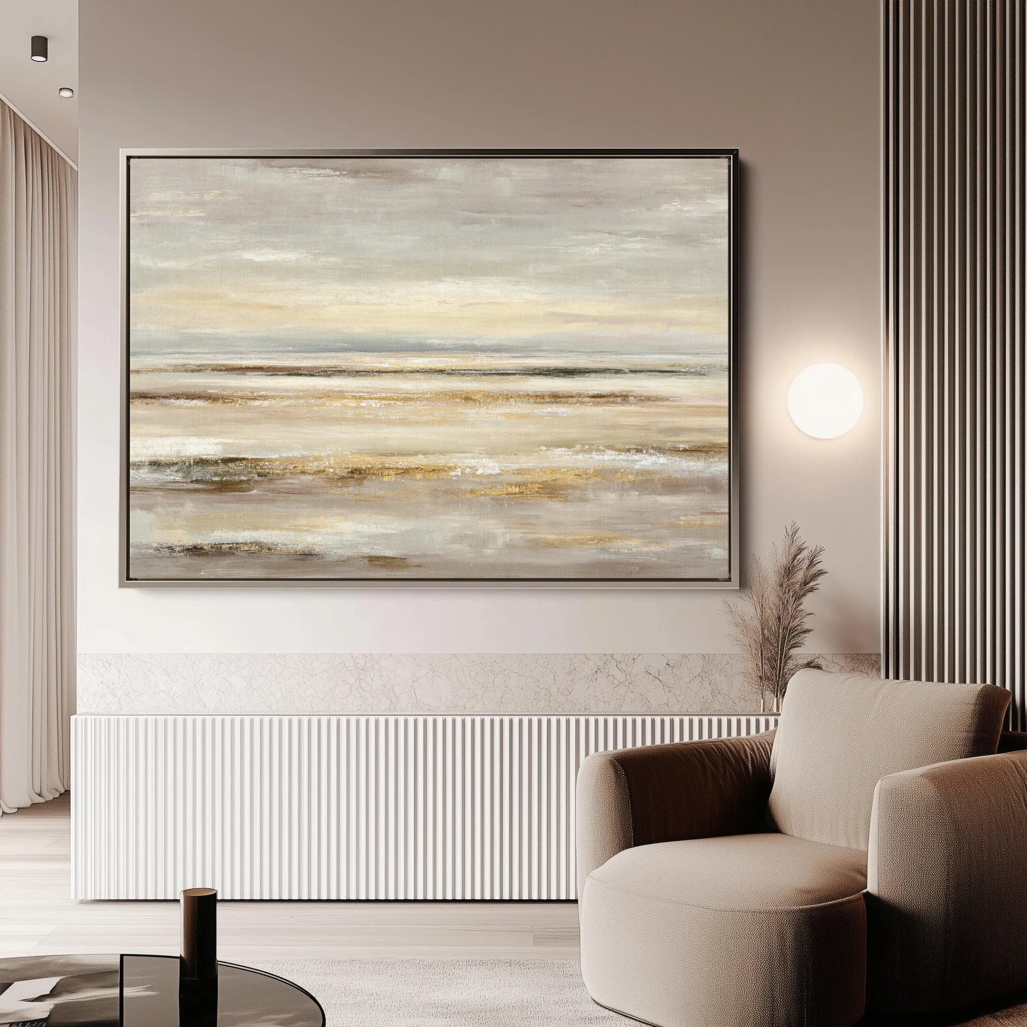 Abstract 1780 Canvas Art 18" x 24" / 45 x 60 cm / Black