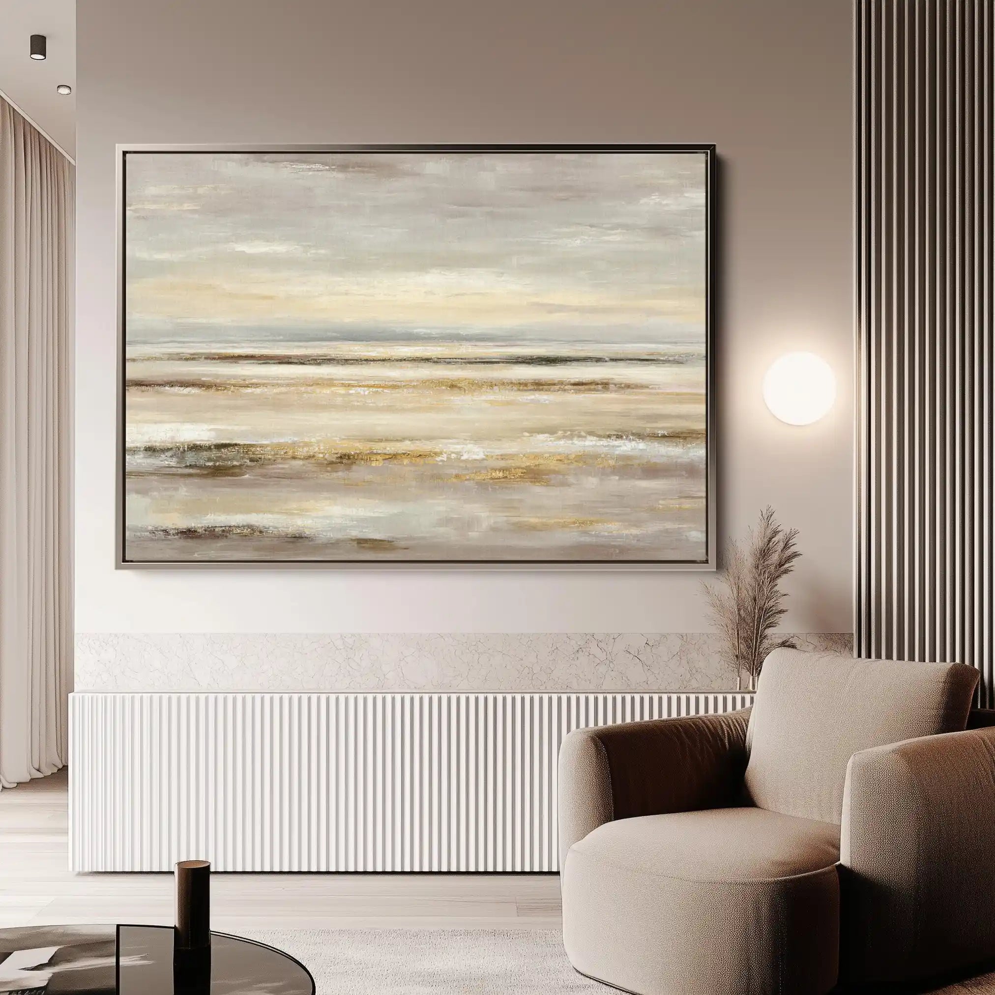 Abstract 1780 Canvas Art 18" x 24" / 45 x 60 cm / Black