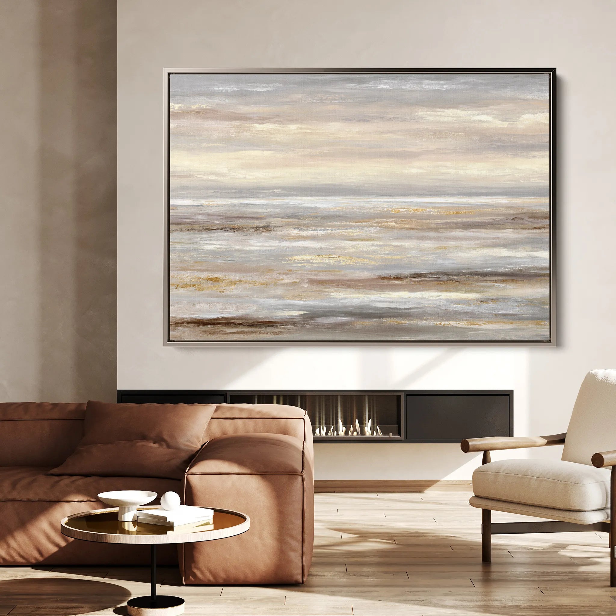 Abstract 1781 Canvas Art 18" x 24" / 45 x 60 cm / Black
