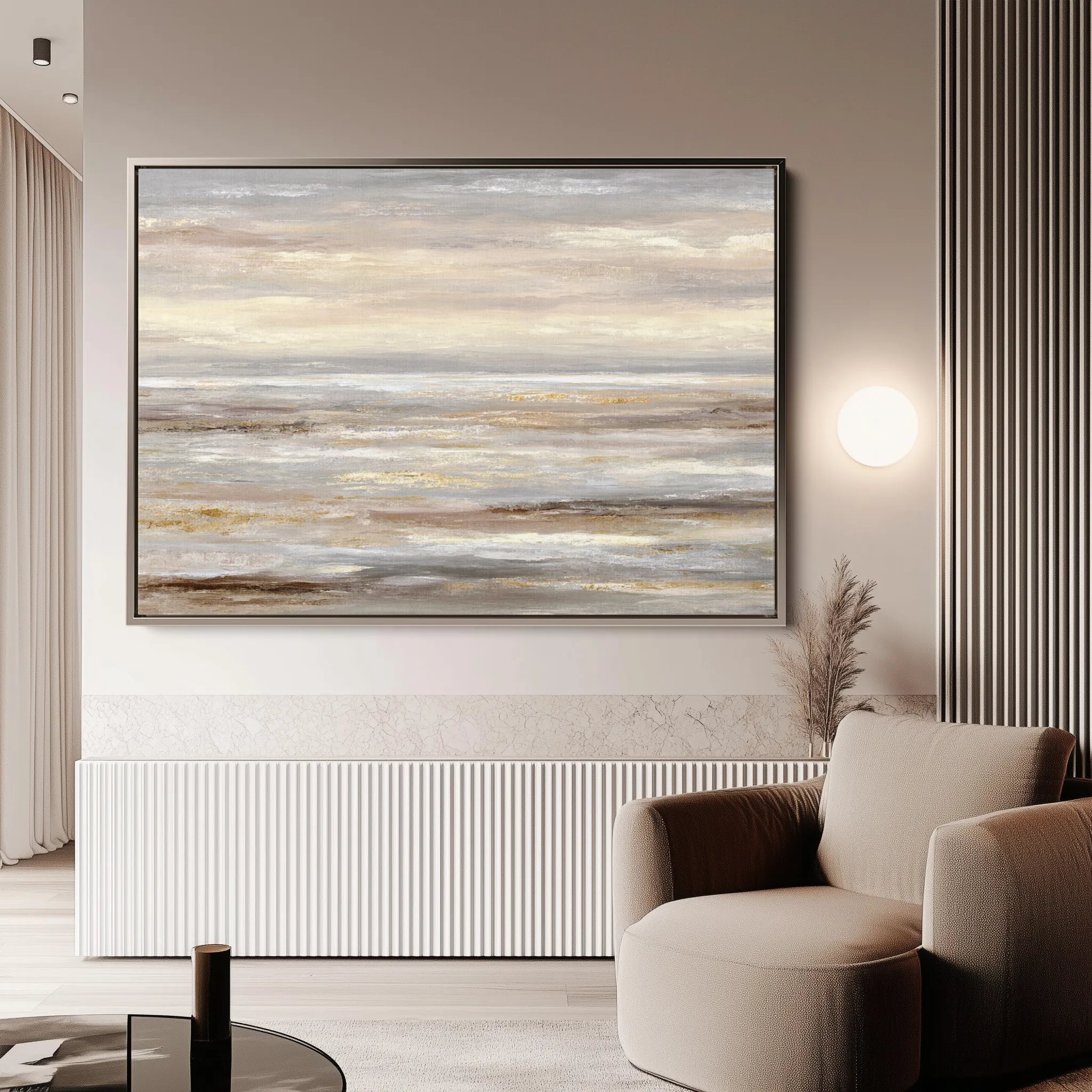 Abstract 1781 Canvas Art 18" x 24" / 45 x 60 cm / Black