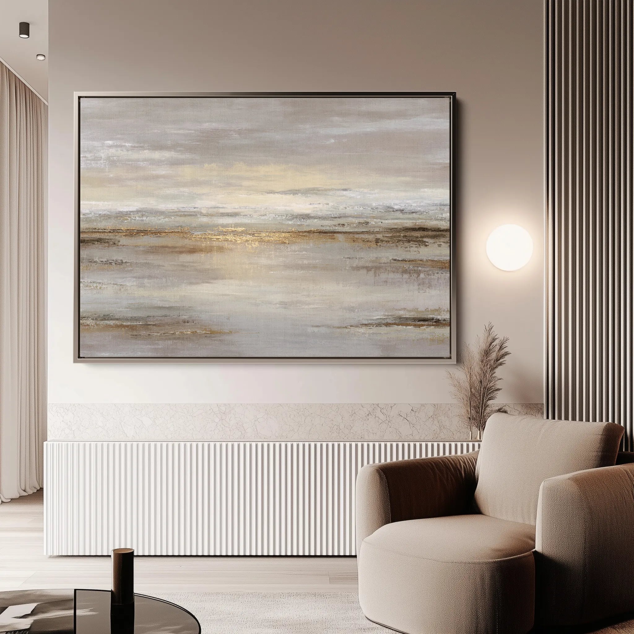 Abstract 1782 Canvas Art 18" x 24" / 45 x 60 cm / Black