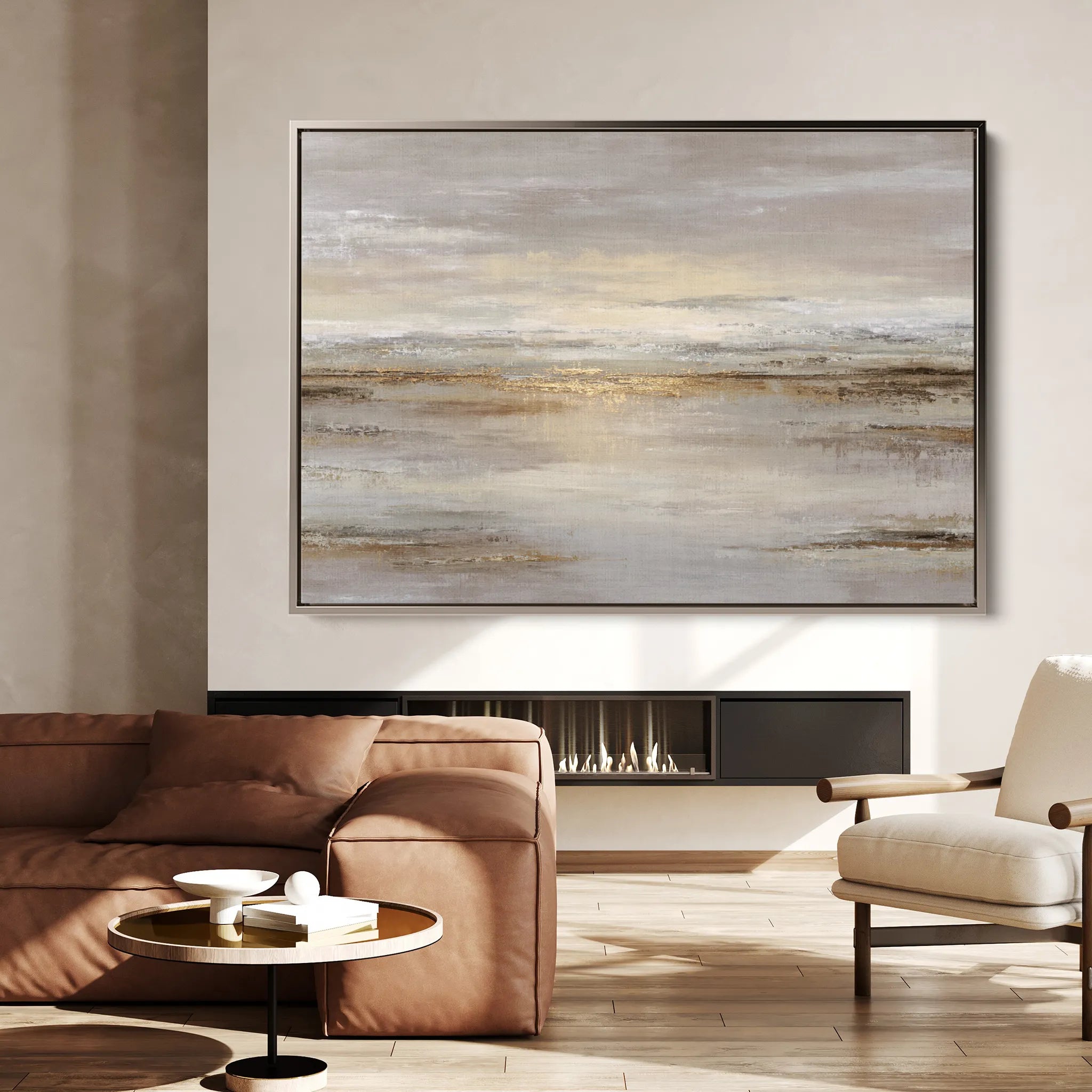 Abstract 1782 Canvas Art 18" x 24" / 45 x 60 cm / Black